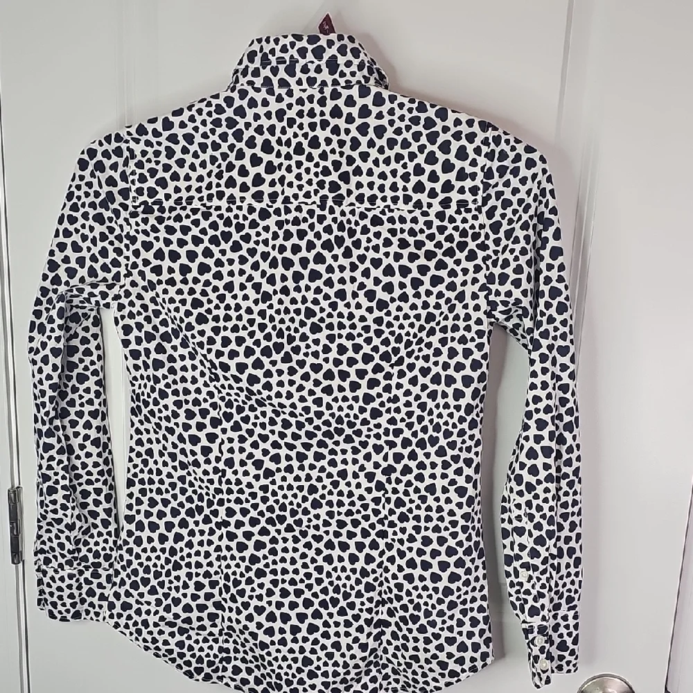 J. Crew Black‎ and White Leopard Print Button-Down Shirt Size XS